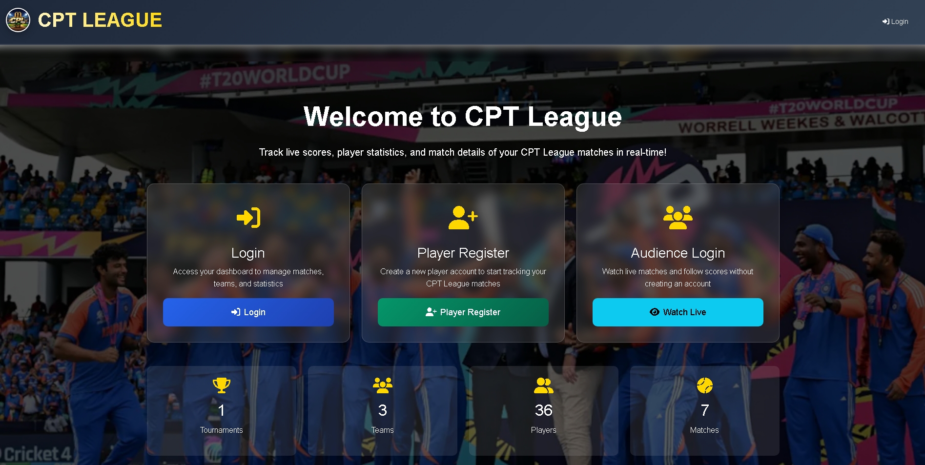 Live Cricket Scorecard Website